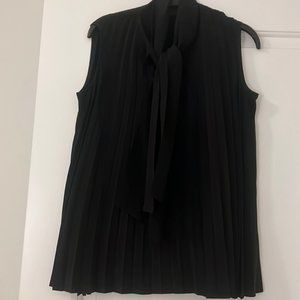Co silk pleated blouse